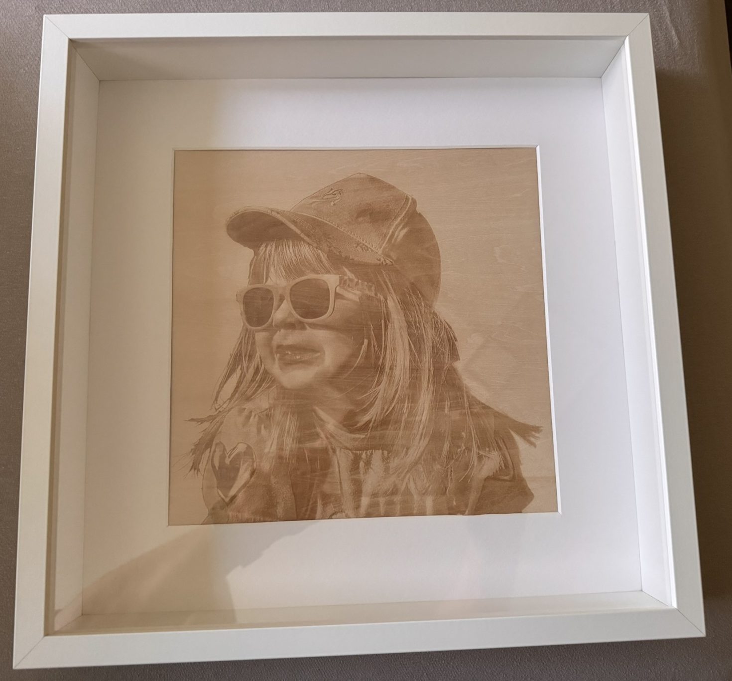 Foto als Holzgravur